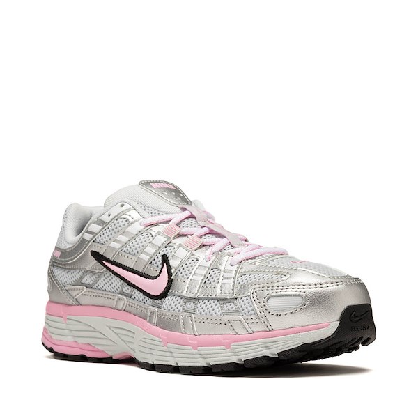 alternate view Womens Nike P-6000 Athletic Shoe - White / Silver / PinkALT5