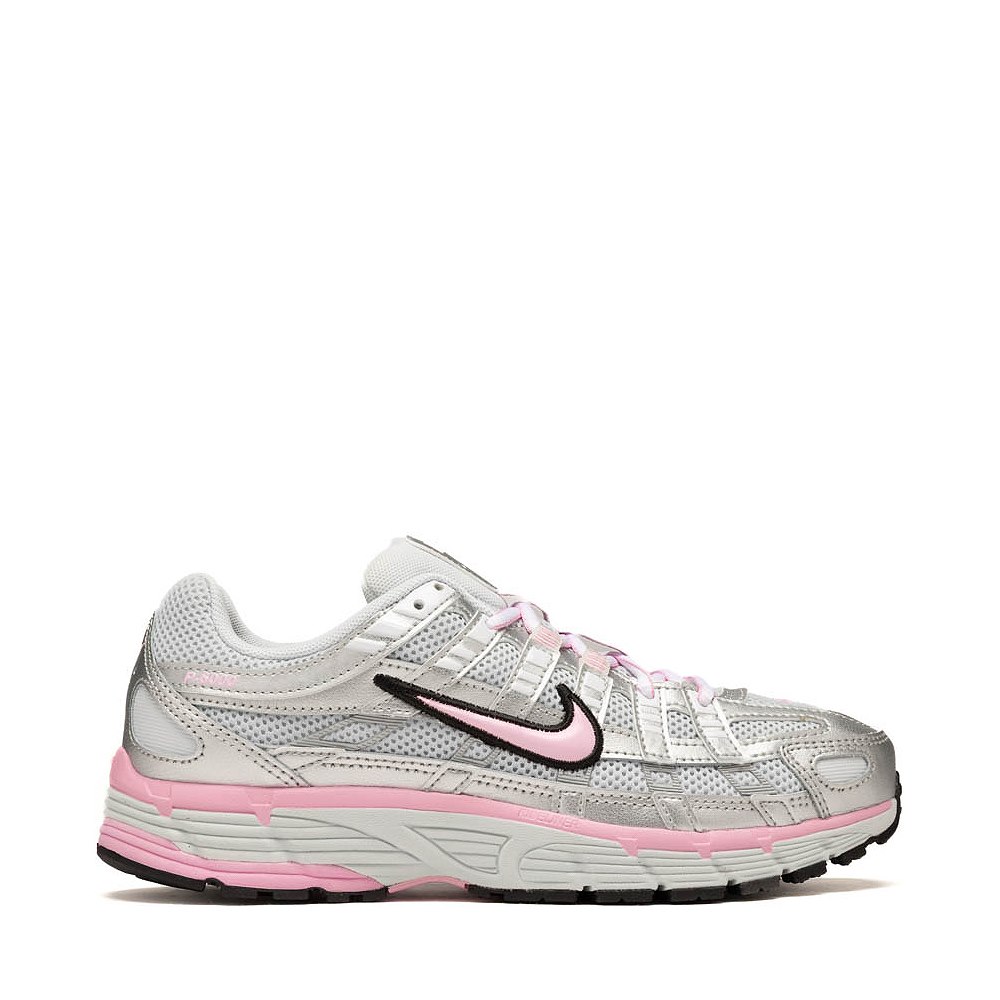 Womens Nike P-6000 Athletic Shoe - White / Silver / Pink