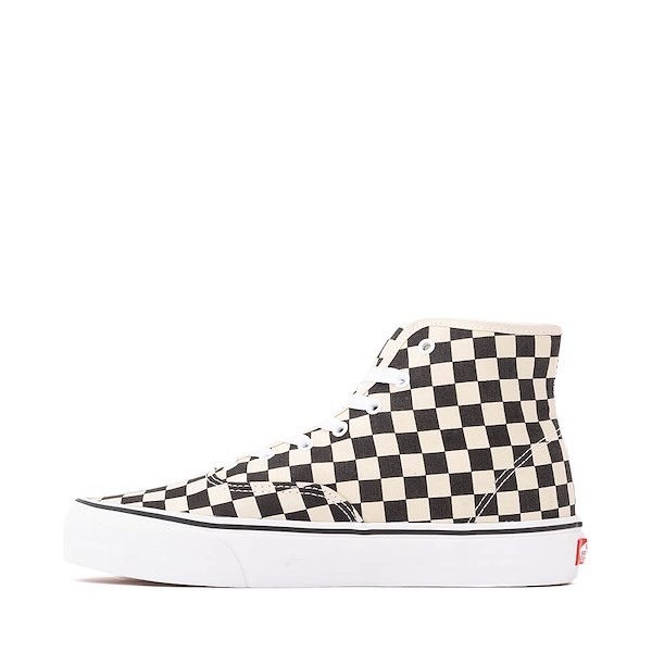 alternate view Vans Authentic Hi 2.0 Checkerboard Skate Shoe - Black / True WhiteALT1