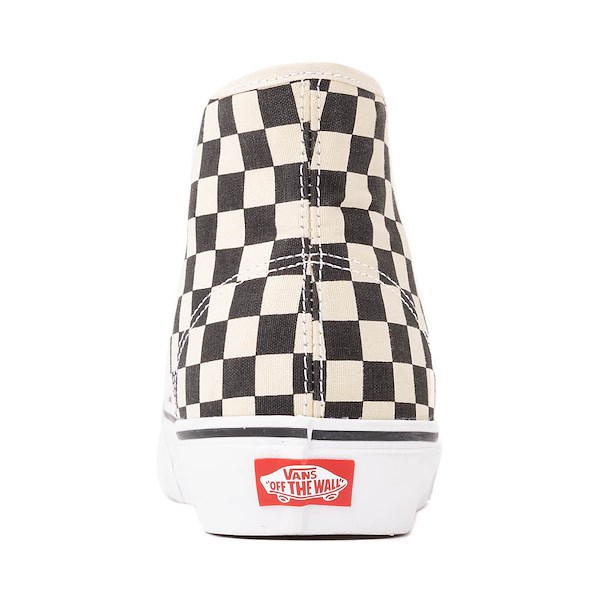 alternate view Vans Authentic Hi 2.0 Checkerboard Skate Shoe - Black / True WhiteALT4