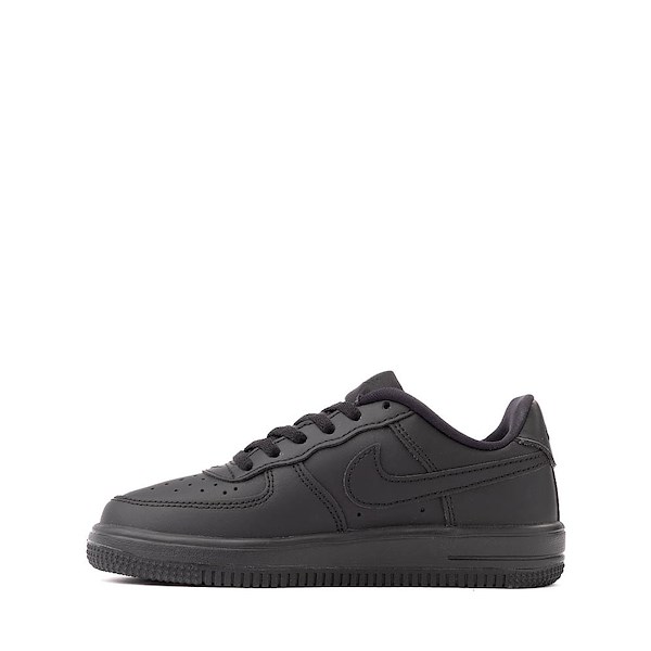 alternate view Nike Force 1 Low Athletic Shoe - Little Kid - Black / Black / Black / BlackALT1