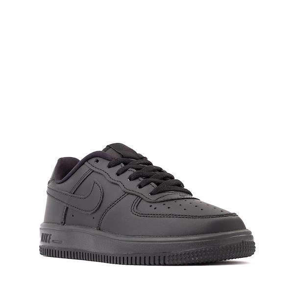 alternate view Nike Force 1 Low Athletic Shoe - Little Kid - Black / Black / Black / BlackALT5