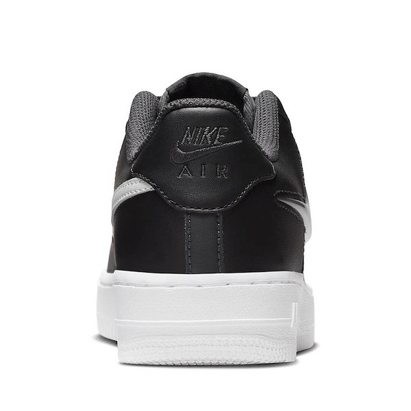 alternate view Nike Air Force 1 Athletic Shoe - Big Kid - Dark Smoke Grey / Vast Grey / Black / WhiteALT4