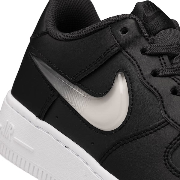 alternate view Nike Air Force 1 Athletic Shoe - Big Kid - Dark Smoke Grey / Vast Grey / Black / WhiteALT5B