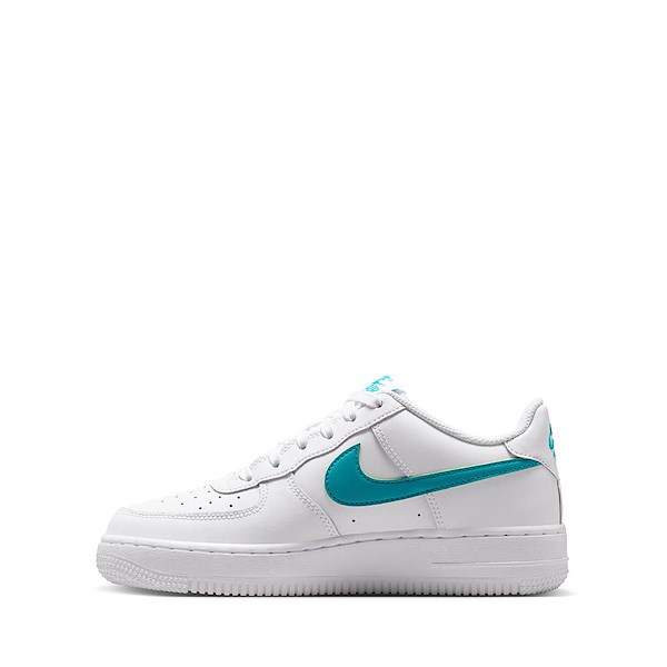 alternate view Nike Air Force 1 Athletic Shoe - Big Kid - White / EnergyALT1