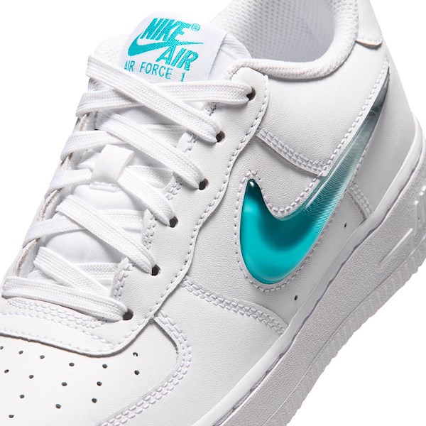 alternate view Nike Air Force 1 Athletic Shoe - Big Kid - White / EnergyALT1B