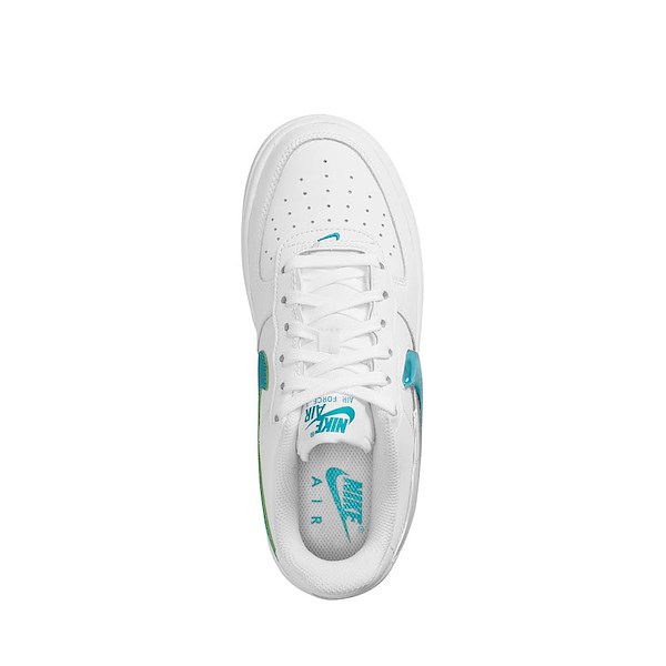 alternate view Nike Air Force 1 Athletic Shoe - Big Kid - White / EnergyALT2