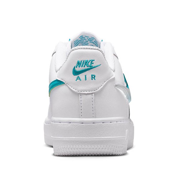alternate view Nike Air Force 1 Athletic Shoe - Big Kid - White / EnergyALT4