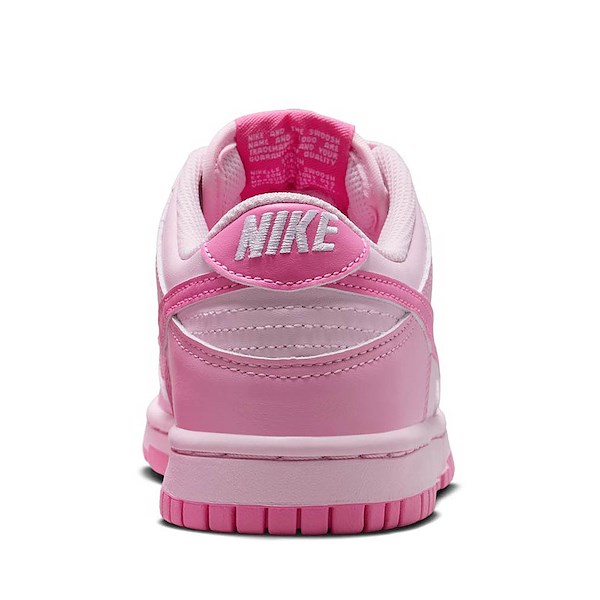 alternate view Nike Dunk Low Athletic Shoe - Big Kid - Pink Rise / Playful Pink / Pink FoamALT4