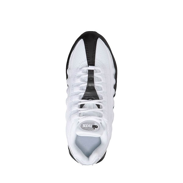 alternate view Nike Air Max 95 Big Bubble Athletic Shoe - Big Kid - Black / Black / White / Wolf GreyALT2