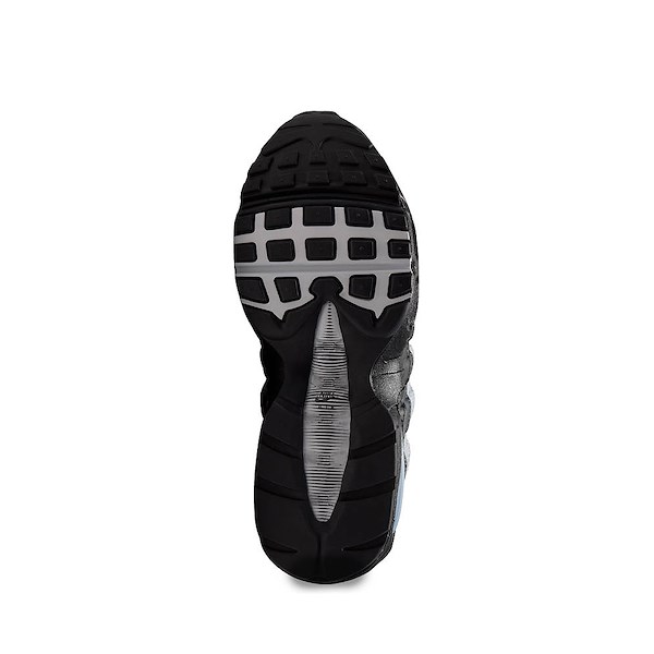 alternate view Nike Air Max 95 Big Bubble Athletic Shoe - Big Kid - Black / Black / White / Wolf GreyALT3
