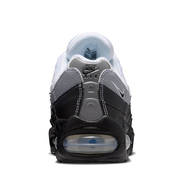 alternate view Nike Air Max 95 Big Bubble Athletic Shoe - Big Kid - Black / Black / White / Wolf GreyALT4
