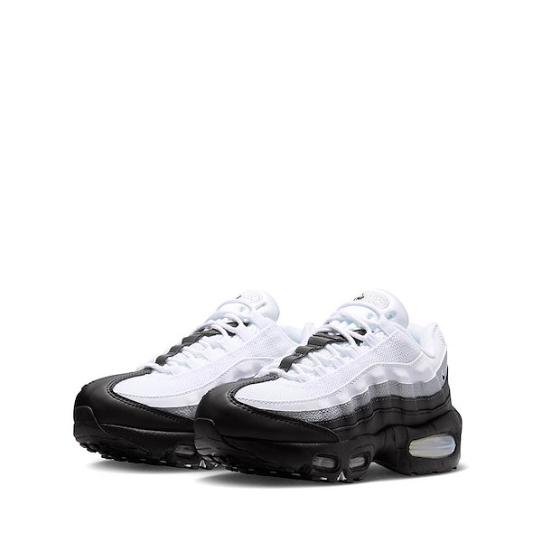 alternate view Nike Air Max 95 Big Bubble Athletic Shoe - Big Kid - Black / Black / White / Wolf GreyALT5
