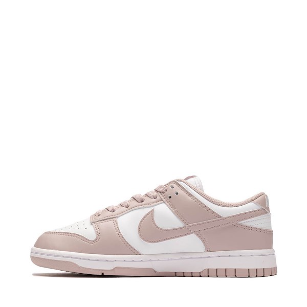 alternate view Womens Nike Dunk Low Athletic Shoe - White / Particle Rose / WhiteALT1