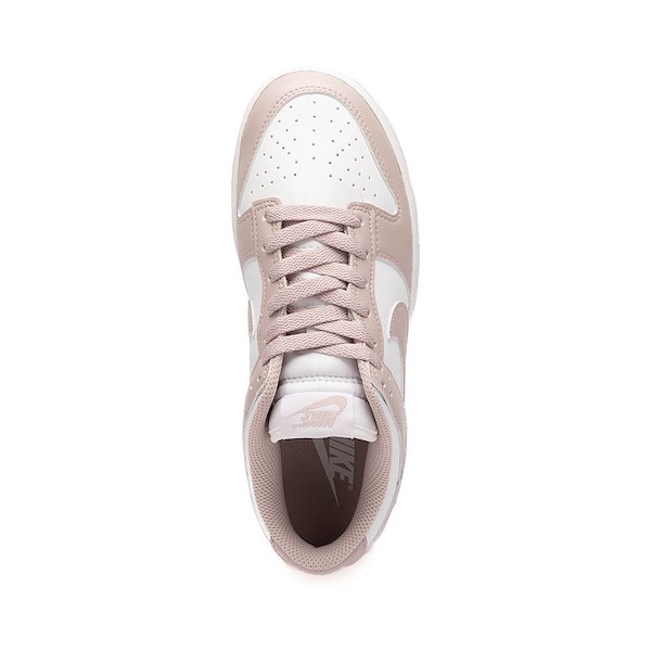 alternate view Womens Nike Dunk Low Athletic Shoe - White / Particle Rose / WhiteALT2