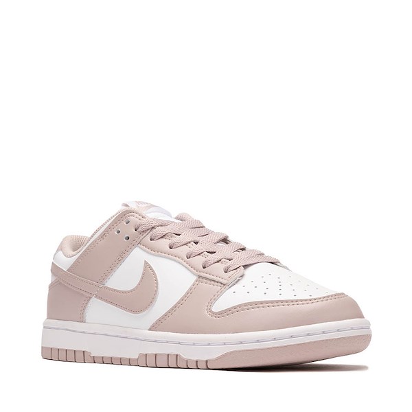 alternate view Womens Nike Dunk Low Athletic Shoe - White / Particle Rose / WhiteALT5