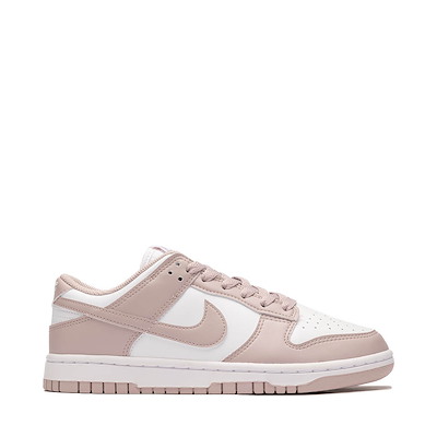 Main view of Womens Nike Dunk Low Athletic Shoe - White / Particle Rose / White
