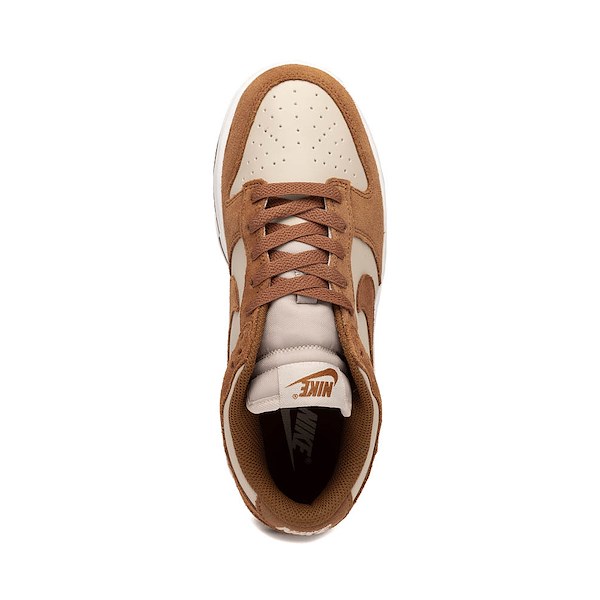 alternate view Womens Nike Dunk Low Suede Athletic Shoe - Light British Tan / Light British Tan / Cream IIALT2