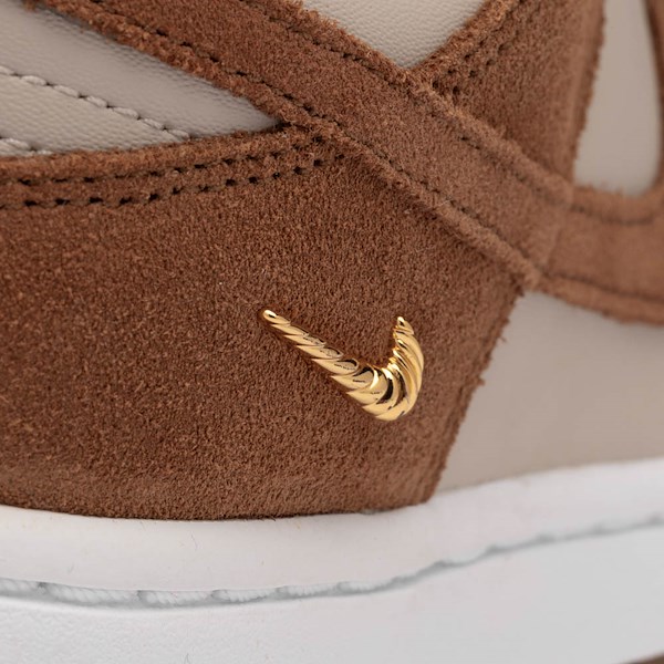 alternate view Womens Nike Dunk Low Suede Athletic Shoe - Light British Tan / Light British Tan / Cream IIALT4B
