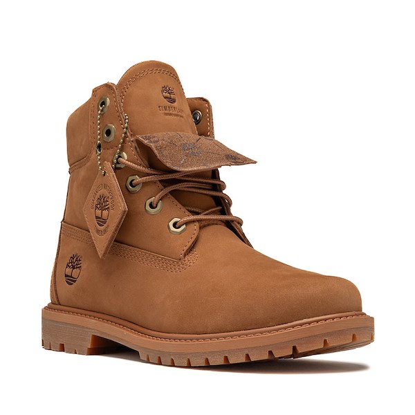 alternate view Mens Timberland&reg; Premium 6-Inch Double Tongue Waterproof Boot - SaddleALT5
