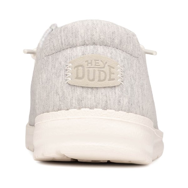 alternate view HEYDUDE Wendy Stretch Jersey Casual Shoe - Light GreyALT4