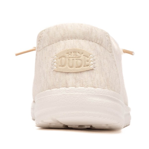 alternate view HEYDUDE Wendy Stretch Jersey Casual Shoe - OatmealALT4