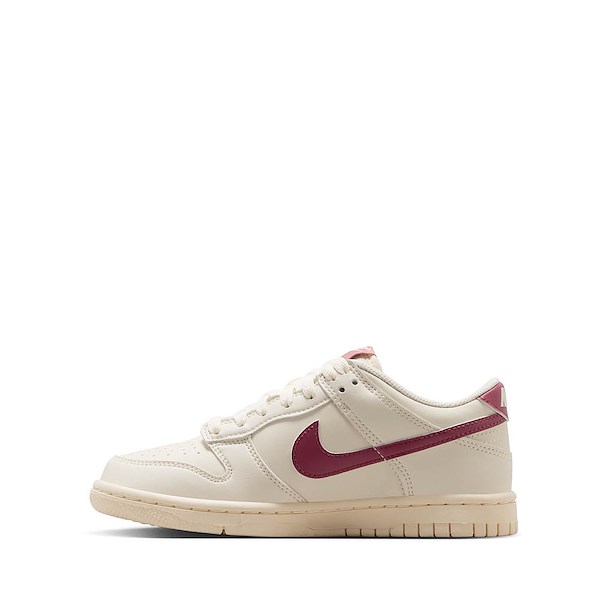 alternate view Nike Dunk Low Athletic Shoe - Big Kid - Soft Pearl / Pink SmokeALT1