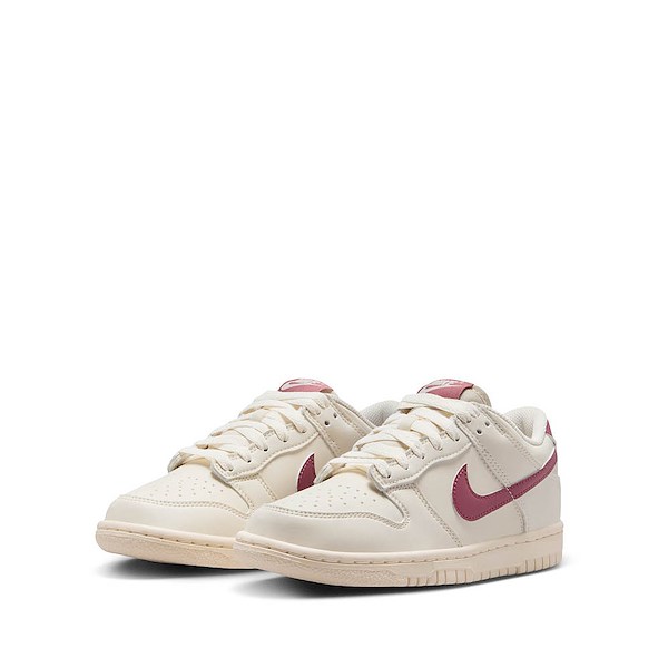 alternate view Nike Dunk Low Athletic Shoe - Big Kid - Soft Pearl / Pink SmokeALT5