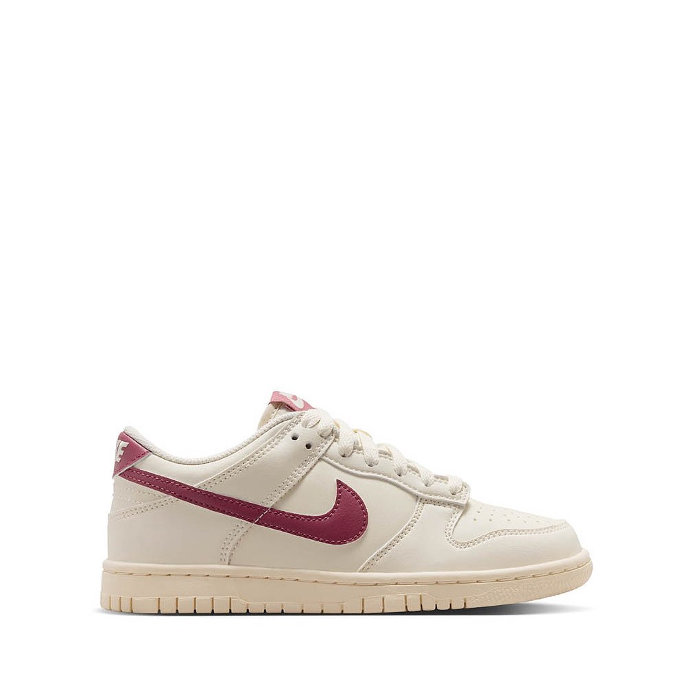 Nike Dunk Low Athletic Shoe - Big Kid - Soft Pearl / Pink Smoke