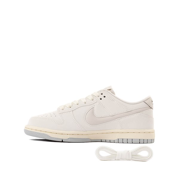 alternate view Nike Dunk Low LV8 Athletic Shoe - Big Kid - Sail / Light Bone / Coconut MilkALT1