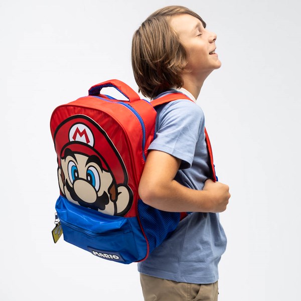 alternate view Super Mario Backpack - Red / BlueALT1B