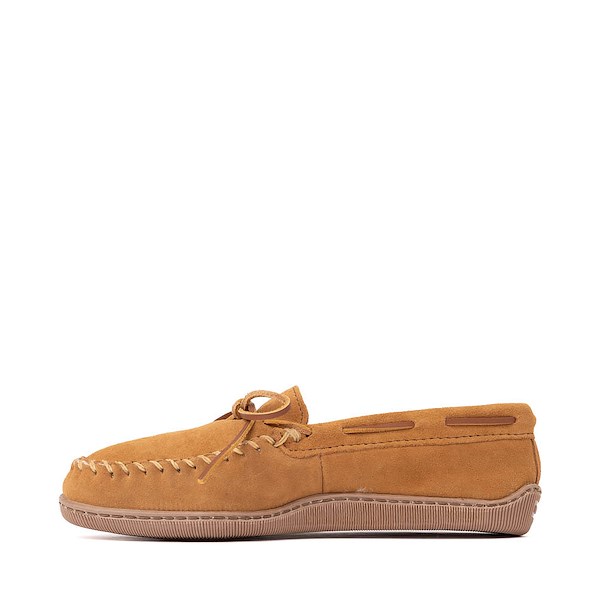 alternate view Mens Minnetonka Sheepskin Hardsole Slipper - Golden TanALT1