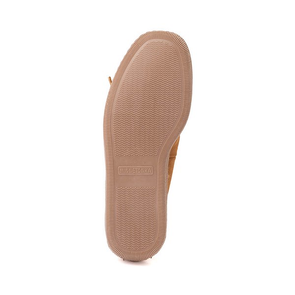 alternate view Mens Minnetonka Sheepskin Hardsole Slipper - Golden TanALT3