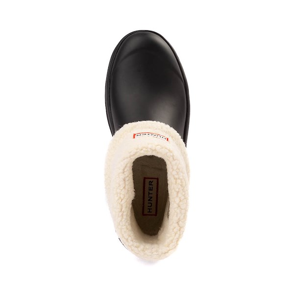 alternate view Womens Hunter Esme Lug Sole Waterproof Snow Bootie - BlackALT2