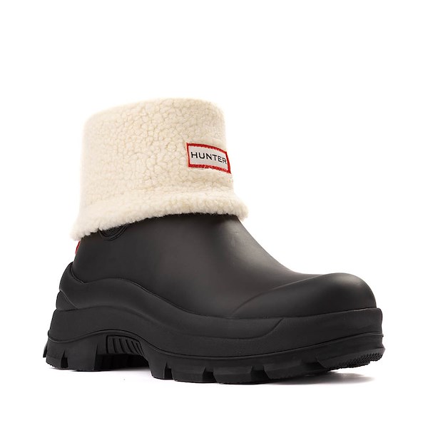 alternate view Womens Hunter Esme Lug Sole Waterproof Snow Bootie - BlackALT5