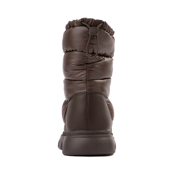 alternate view Womens Hunter Maribel Lug Sole Insulated Waterproof Snow Bootie - Dark BrownALT4