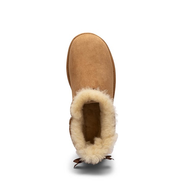 alternate view Womens UGG&reg; Ultra Mini Bailey Bow Boot - ChestnutALT2