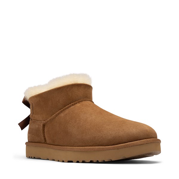 alternate view Womens UGG&reg; Ultra Mini Bailey Bow Boot - ChestnutALT5