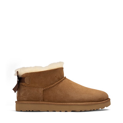 Main view of Womens UGG&amp;reg; Ultra Mini Bailey Bow Boot - Chestnut