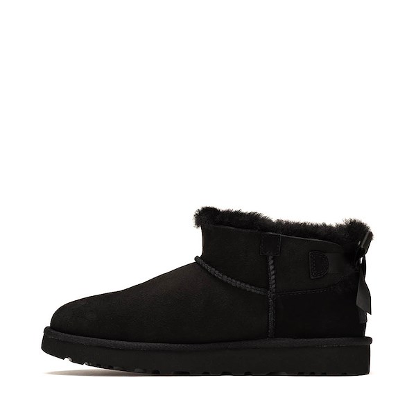 alternate view Womens UGG&reg; Ultra Mini Bailey Bow Boot - BlackALT1