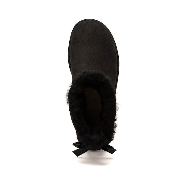 alternate view Womens UGG&reg; Ultra Mini Bailey Bow Boot - BlackALT2