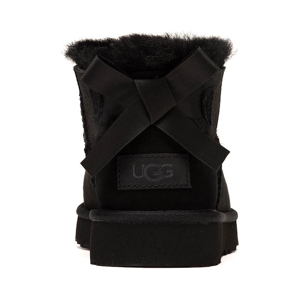 alternate view Womens UGG&reg; Ultra Mini Bailey Bow Boot - BlackALT4