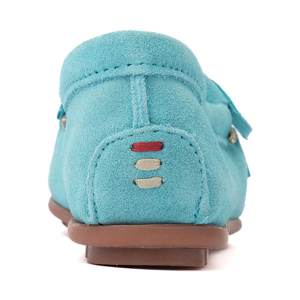 alternate view Womens Minnetonka Thunderbird "Animikii" Hardsole Moccasin - TurquoiseALT4