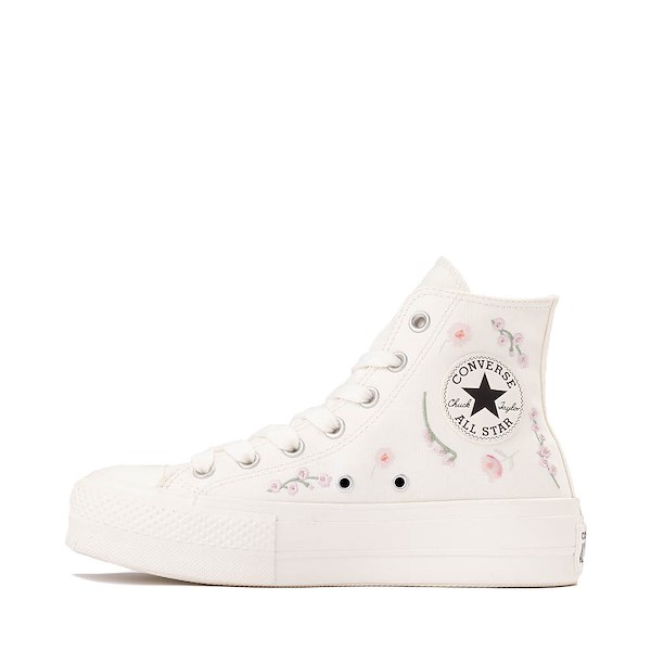 alternate view Womens Converse Chuck Taylor All Star Lift Boho Floral High-Top Sneaker - Vintage White / Summit PinkALT1