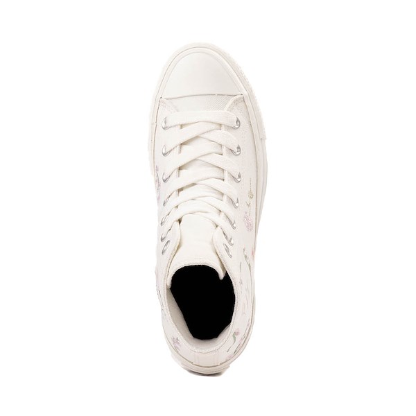 alternate view Womens Converse Chuck Taylor All Star Lift Boho Floral High-Top Sneaker - Vintage White / Summit PinkALT2
