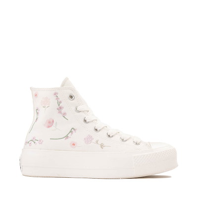 Main view of Womens Converse Chuck Taylor All Star Lift Boho Floral High-Top Sneaker - Vintage White / Summit Pink