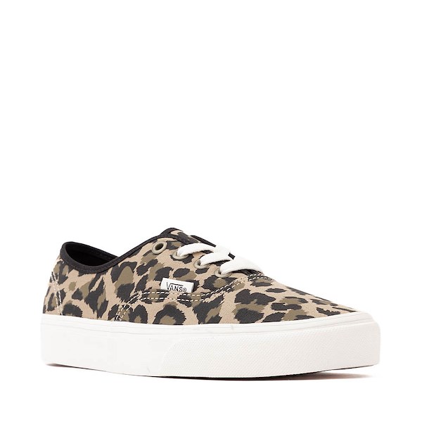 alternate view Vans Authentic Skate Shoe - Leopard Black / Incense TanALT5