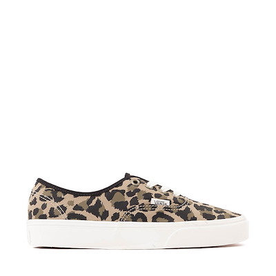 Main view of Vans Authentic Skate Shoe - Leopard Black / Incense Tan