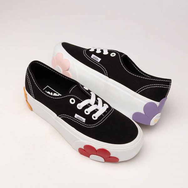 alternate view Vans Authentic Stackform Oversized Florals Skate Shoe - BlackHERO