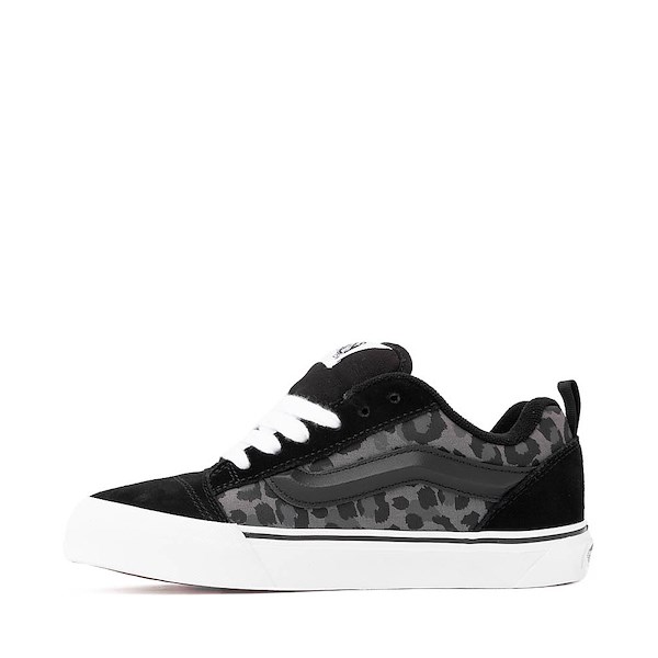 alternate view Vans Knu Skool Skate Shoe - Black / Black LeopardALT1